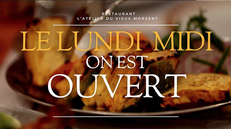Notre restaurant vous accueille désormais le lundi midi
